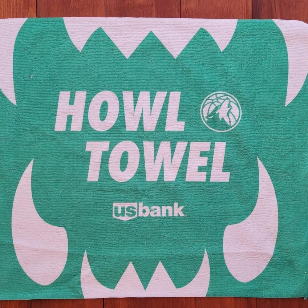Minnesota Timberwolves US Bank Howl Towel hanky NBA Basketball fan item